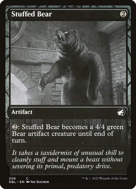 Ours empaillé, carte Magic DBL 259 — extension Innistrad : Double Programme