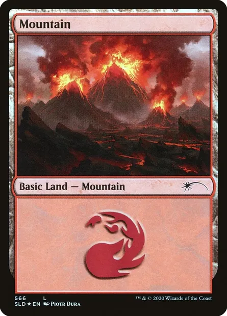 Mountain, Magic card SLD 566 — Secret Lair Drop set