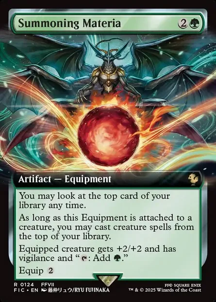 Summoning Materia, Magic card FIC 124 — Final Fantasy Commander set