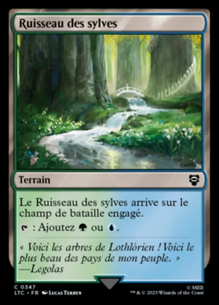Ruisseau des sylves, carte Magic LTC 347 — extension Tales of Middle-earth Commander