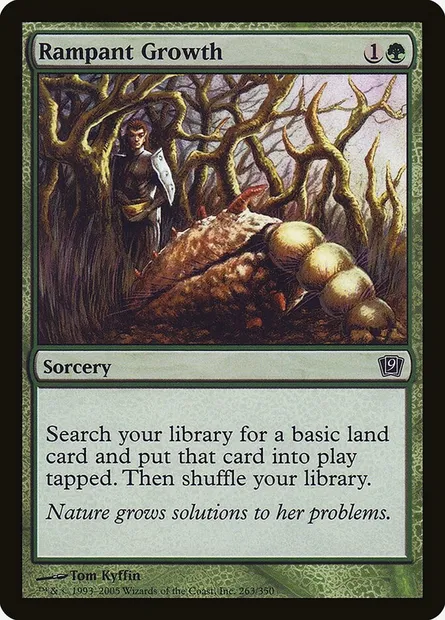 Croissance luxuriante, carte Magic 9ED 263★ — extension Neuvième Edition