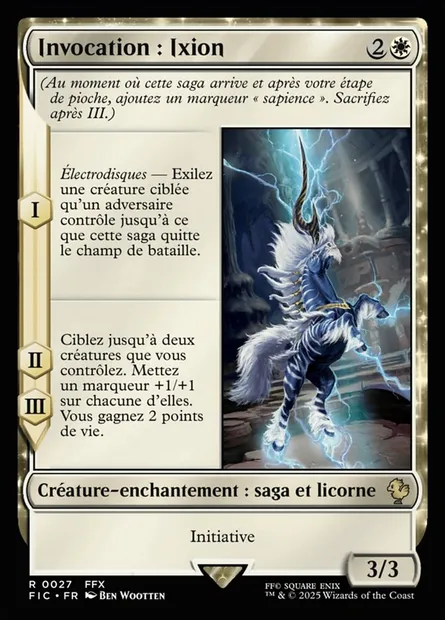 Invocation : Ixion, carte Magic FIC 27 — extension Final Fantasy Commander
