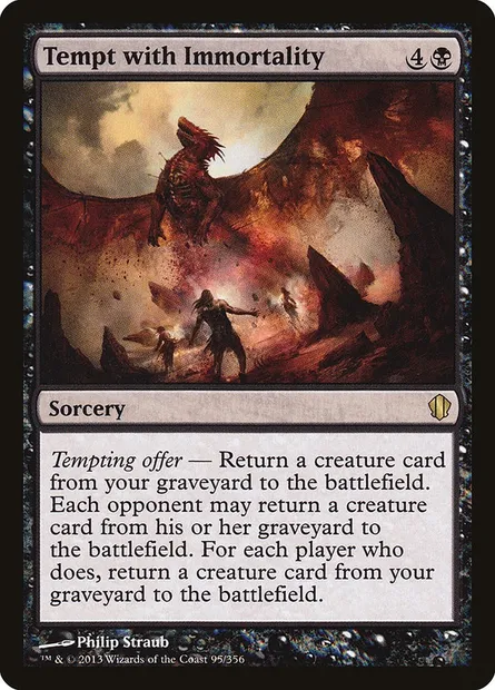 Tempt with Immortality, Magic card C13 95 — Commander 2013 set