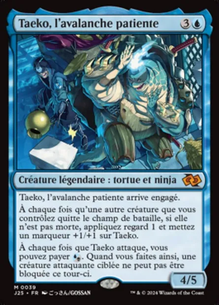 Taeko, l'avalanche patiente, carte Magic J25 39 — extension Foundations Jumpstart