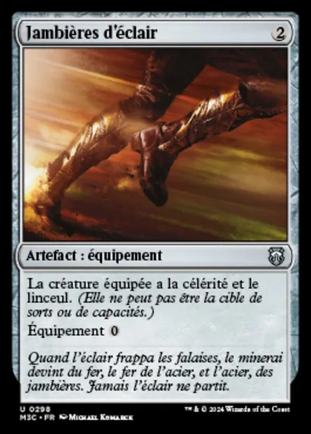 Jambières d'éclair, carte Magic M3C 298 — extension Modern Horizons 3 Commander
