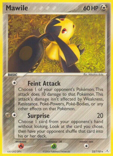 Mawile, Pokémon card HP 23 — Holon Phantoms set
