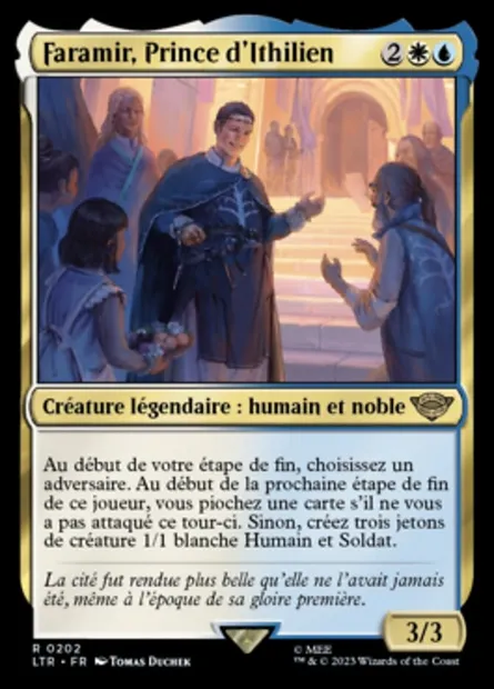 Faramir, Prince d'Ithilien, carte Magic LTR 202 — extension Le Seigneur des Anneaux : chroniques de la Terre du Milieu