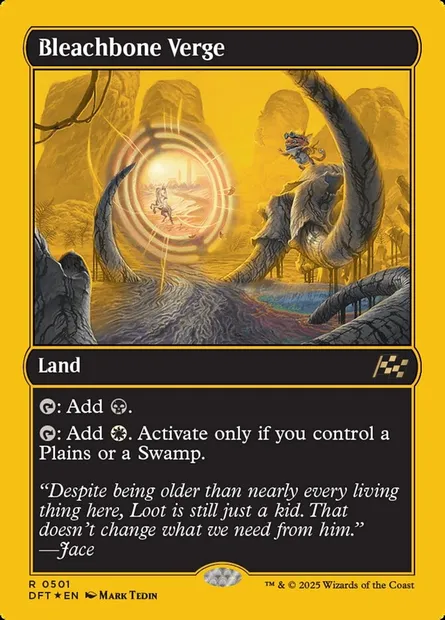 Bleachbone Verge, Magic card DFT 501 — Aetherdrift set