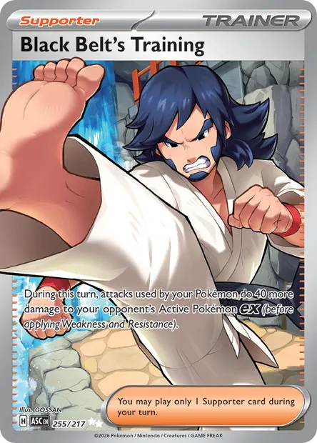 Black Belt's Training, Pokémon card ASC 255 — Ascended Heroes set