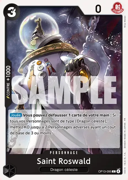 Saint Roswald, carte One Piece OP13-095 — extension SUCCESSEURS