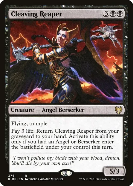 Cleaving Reaper, Magic card KHM 376 — Kaldheim set