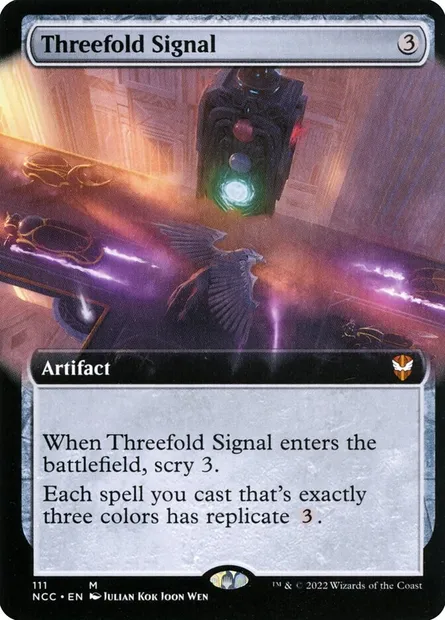 Threefold Signal, Magic card NCC 111 — New Capenna Commander set