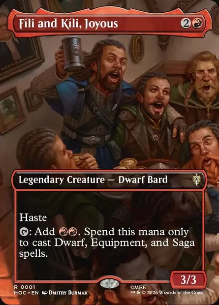 Fíli and Kíli, Joyous, Magic card HOC 1 — The Hobbit Eternal set