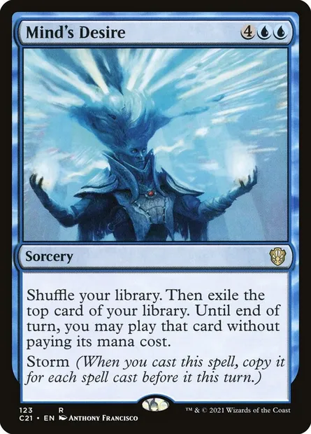 Mind's Desire, Magic card C21 123 — Commander 2021 set