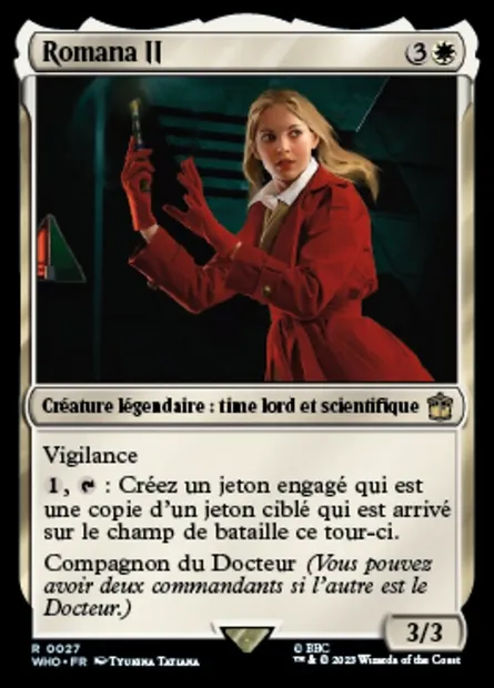 Romana II, carte Magic WHO 27 — extension Doctor Who
