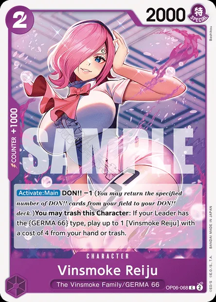 Reiju Vinsmoke, carte One Piece OP06-068 — extension ONE PIECE CARD THE BEST