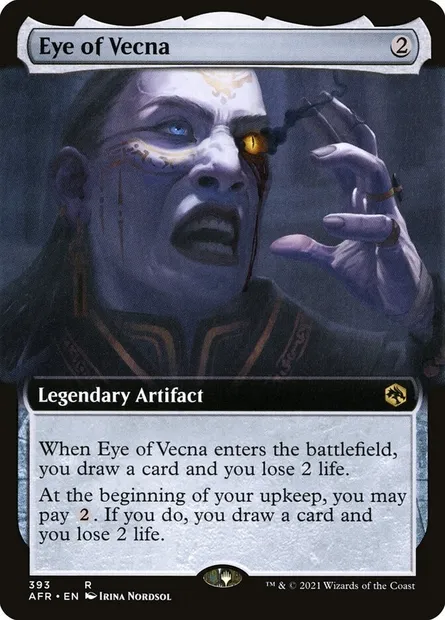 Eye of Vecna, Magic card AFR 393 — Adventures in the Forgotten Realms set