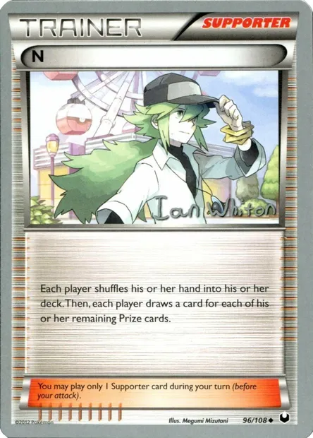 N, carte Pokémon WCD13 096-2 — extension World Championship Decks 2013