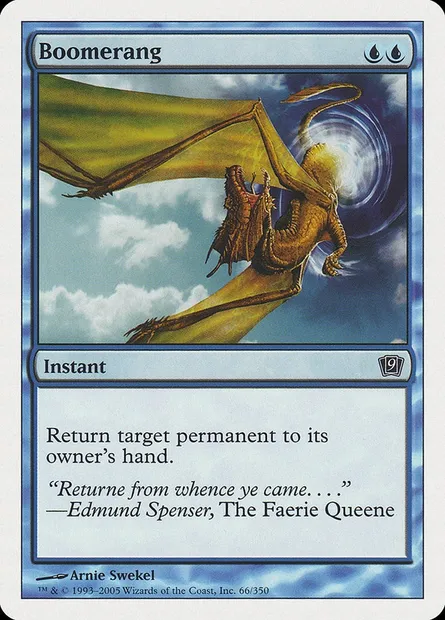 Boomerang, Magic card 9ED 66 — Ninth Edition set