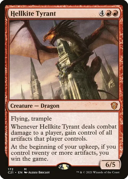 Hellkite Tyrant, Magic card C21 172 — Commander 2021 set