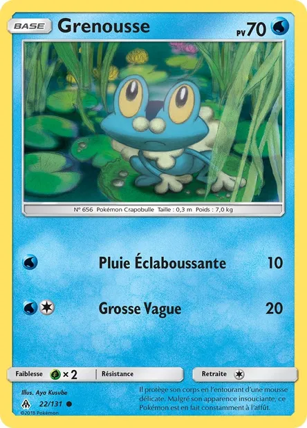 Grenousse, carte Pokémon FLI 22 — extension Lumière Interdite