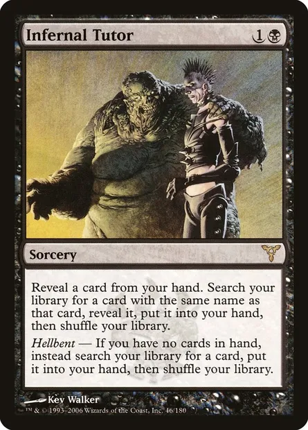 Précepteur infernal, carte Magic DIS 46 — extension Discorde