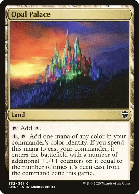 Opal Palace, Magic card CMR 352 — Commander Legends set