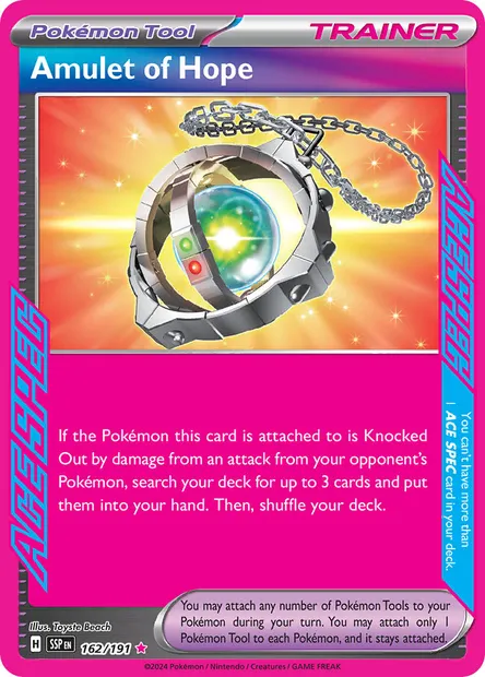 Amulet of Hope, Pokémon card SSP 162 — Surging Sparks set