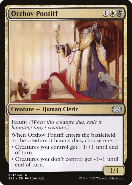 Orzhov Pontiff, Magic card 2X2 261 — Double Masters 2022 set