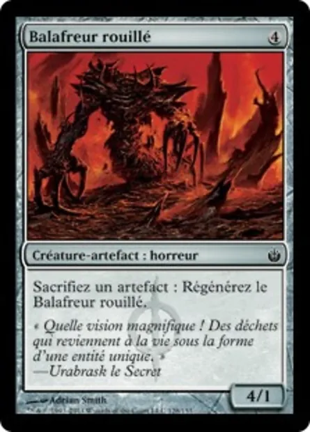 Balafreur rouillé, carte Magic MBS 128 — extension Mirrodin assiégé
