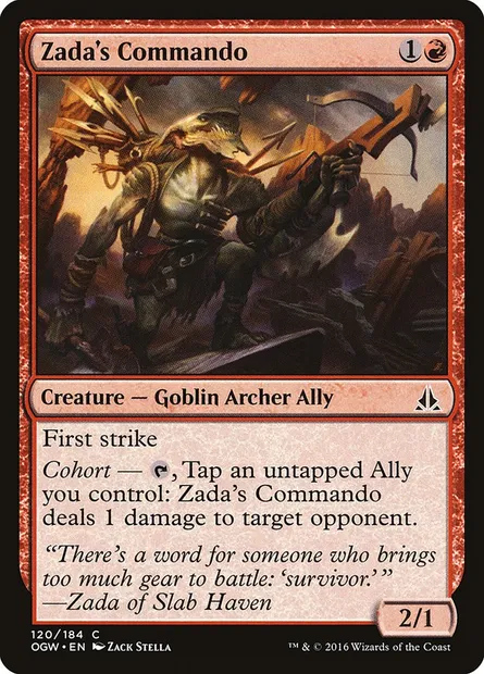 Zada's Commando, Magic card OGW 120 — Oath of the Gatewatch set