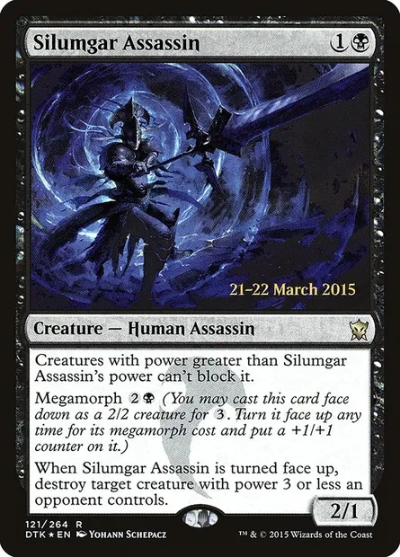 Assassin de Silumgar, carte Magic PDTK 121s — extension Dragons of Tarkir Promos