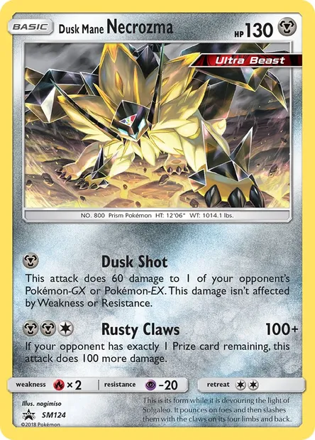 Dusk Mane Necrozma, Pokémon card SM 124 — SM Black Star Promos set