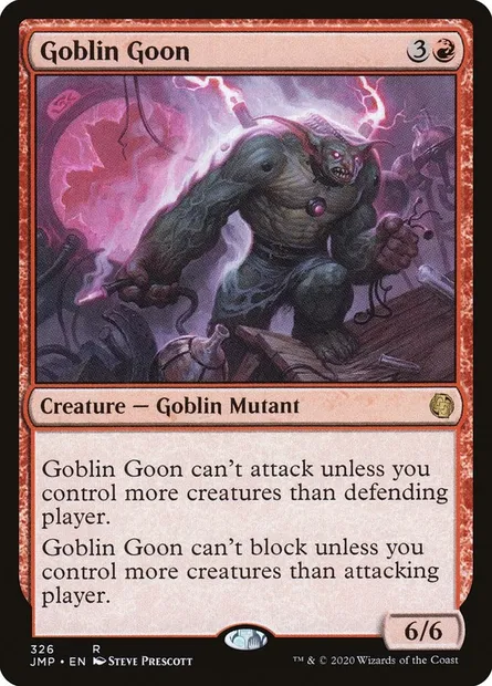 Goblin Goon, Magic card JMP 326 — Jumpstart set