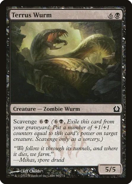 Terrus Wurm, Magic card RTR 80 — Return to Ravnica set