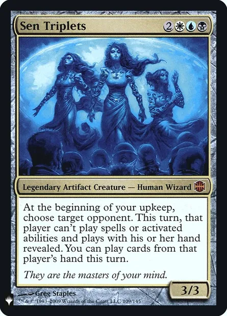 Triplettes Sen, carte Magic PLST ARB-109 — extension The List