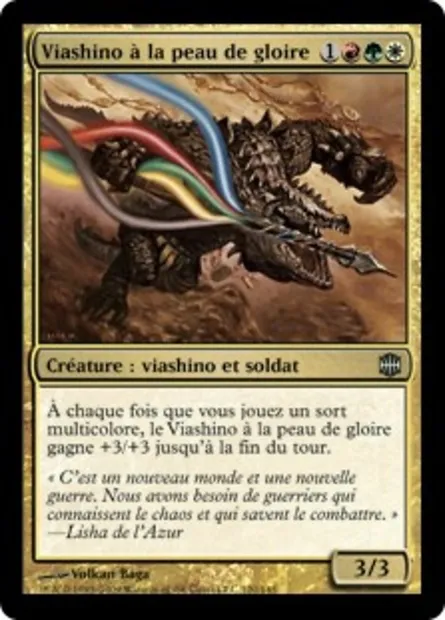 Viashino à la peau de gloire, carte Magic ARB 120 — extension La Renaissance d'Alara