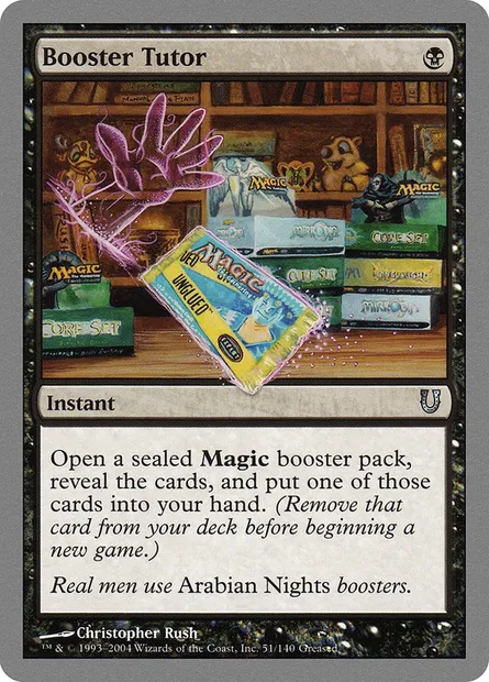 Booster Tutor, Magic card UNH 51 — Unhinged set