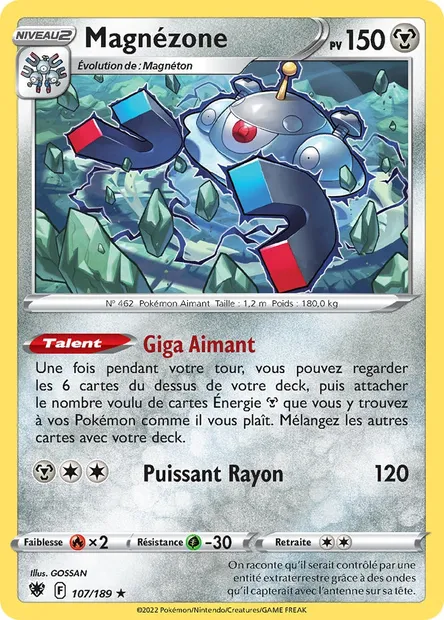 Magnézone, carte Pokémon ASR 107 — extension Astres Radieux