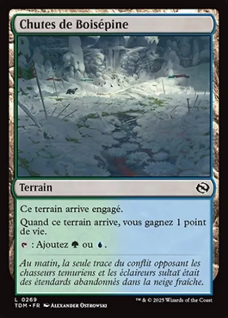 Chutes de Boisépine, carte Magic TDM 269 — extension Tarkir: Dragonstorm