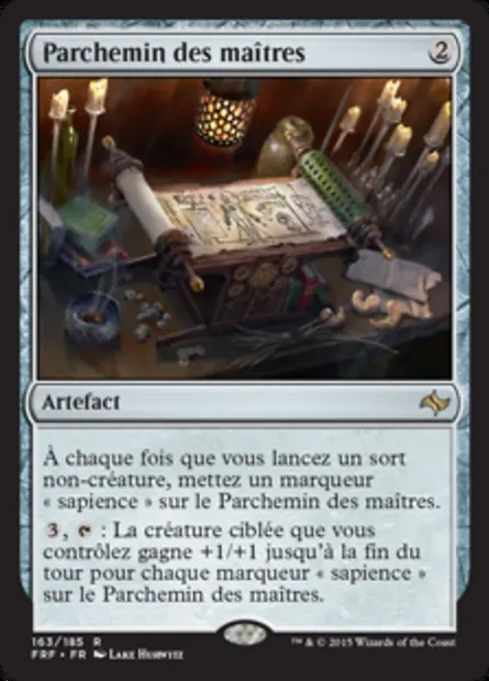 Parchemin des maîtres, carte Magic FRF 163 — extension Destin reforgé