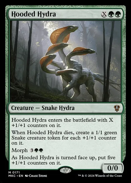 Hooded Hydra, Magic card MKC 171 — Murders at Karlov Manor Commander set