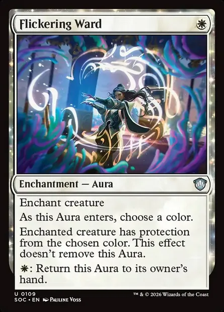 Flickering Ward, Magic card SOC 109 — Secrets of Strixhaven Commander set
