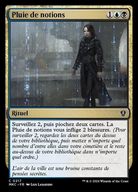Pluie de notions, carte Magic MKC 217 — extension Murders at Karlov Manor Commander