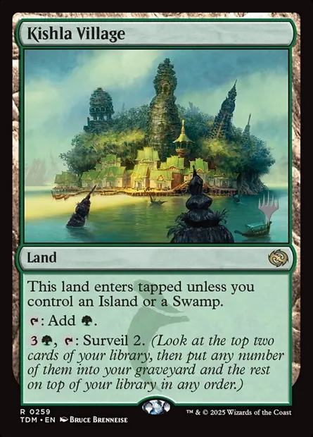 Kishla Village, Magic card PTDM 259p — Tarkir: Dragonstorm Promos set