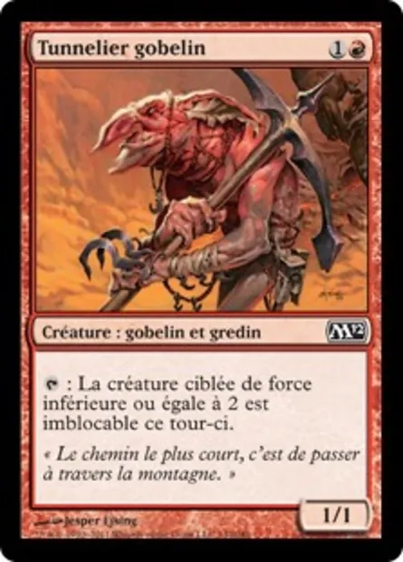 Tunnelier gobelin, carte Magic M12 142 — extension Magic 2012