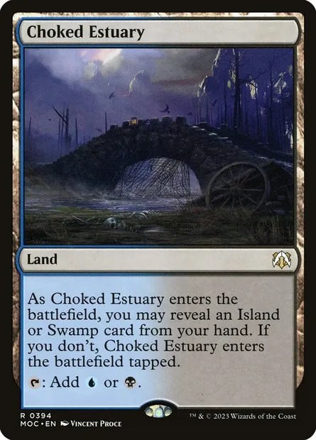 Choked Estuary, Magic card MOC 394 — March of the Machine Commander set