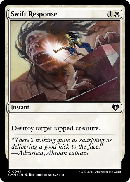 Swift Response, Magic card CMM 64 — Commander Masters set