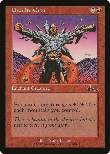 Granite Grip, Magic card ULG 81 — Urza's Legacy set
