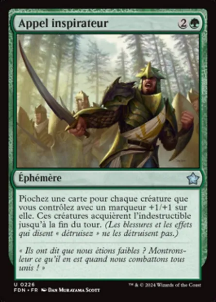 Appel inspirateur, carte Magic FDN 226 — extension Foundations